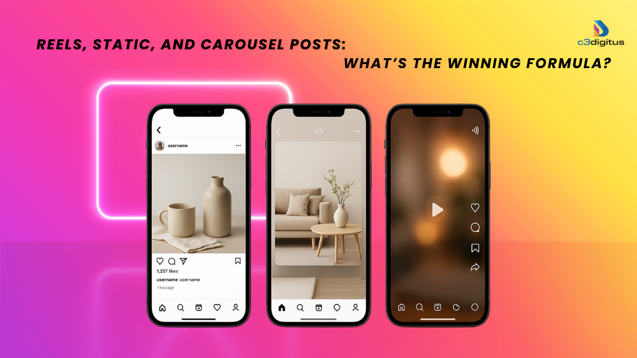 Reels, Static, and Carousel Posts: What’s the Winning Formula?